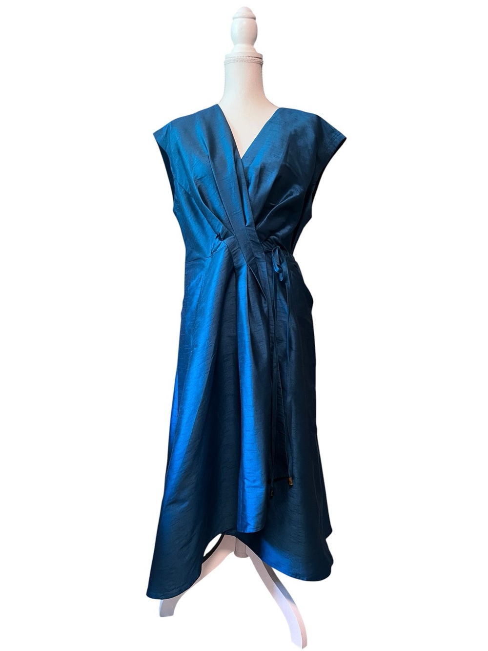 Donna Karan Blue High-Low Dress